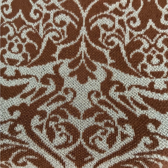 Flying Tomato S Elegant Brown Patterned Women's Top - Picture 2 of 4